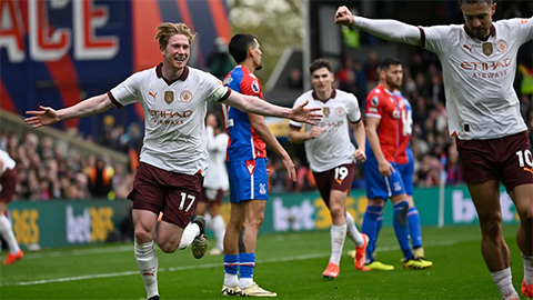 Tường thuật Crystal Palace 2-4 Man City