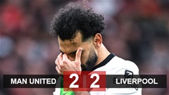 Kết quả MU 2-2 Liverpool: The Kop mất ngôi đầu