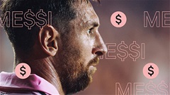 Messi thống trị trên bảng xếp hạng kim tiền