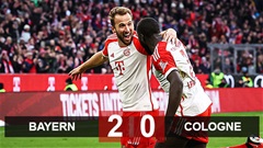 Kết quả Bayern 2-0 Cologne: Hùm xám ngồi ngai vàng thêm 24 giờ