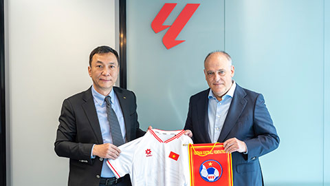 Chủ tịch VFF Trần Quốc Tuấn gặp Chủ tịch La Liga