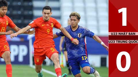 VIDEO bàn thắng U23 Nhật Bản vs U23 Trung Quốc: 1-0 (Vòng bảng U23 châu Á 2024)