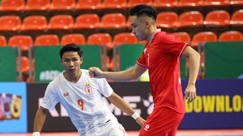 Hàng công vô duyên, futsal Việt Nam bị Myanmar cầm hoà 