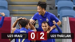 Kết quả U23 Iraq 0-2 U23 Thái Lan: U23 Thái Lan tạo địa chấn