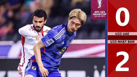 VIDEO bàn thắng U23 UAE vs U23 Nhật Bản: 0-2 (Vòng bảng U23 châu Á 2024)