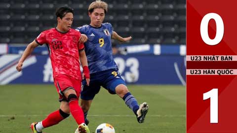 VIDEO bàn thắng U23 Nhật Bản vs U23 Hàn Quốc: 0-1 (Vòng bảng U23 châu Á 2024)
