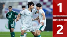 VIDEO bàn thắng U23 Saudi Arabia vs U23 Iraq: 1-2 (Vòng bảng U23 châu Á 2024)