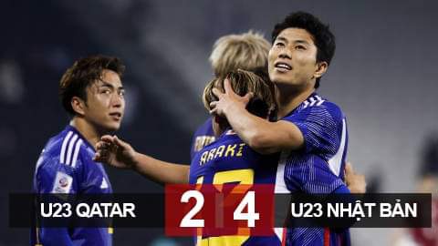 Kết quả U23 Qatar 2-4 U23 Nhật Bản: Chủ nhà dừng bước 