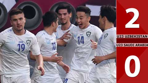 VIDEO bàn thắng U23 Uzbekistan vs U23 Saudi Arabia: 2-0 (Tứ kết U23 châu Á 2024)