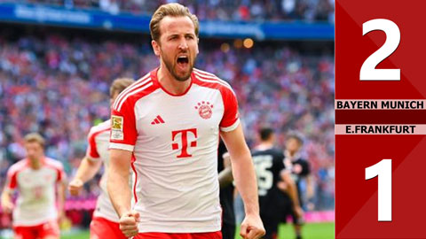 VIDEO bàn thắng Bayern Munich vs E.Frankfurt: 2-1 (Vòng 31 Bundesliga 2023/24)