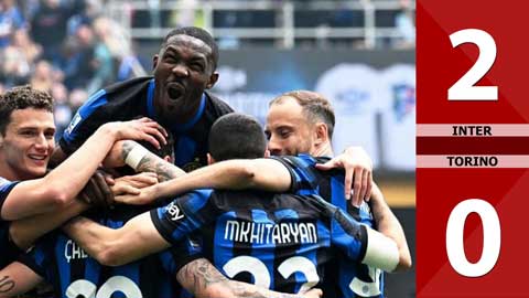 VIDEO bàn thắng Inter vs Torino: 2-0 (Vòng 34 Serie A 2023/24)