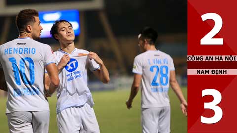 VIDEO bàn thắng Công an Hà Nội vs Nam Định: 2-3 (Vòng 16 V.League 2023/24)
