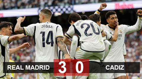 Kết quả Real Madrid 3-0 Cadiz: 'Kền kền' thị uy trước ngày tiếp Bayern