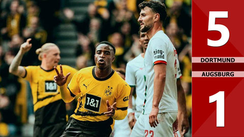 VIDEO bàn thắng Dortmund vs Augsburg: 5-1 (Vòng 32 Bundesliga 2023/24)