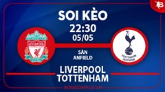 Soi kèo hot hôm nay 5/5: The Kop đè góc trận Liverpool vs Tottenham; Khách thắng kèo châu Á trận Seattle Sounders vs LA Galaxy