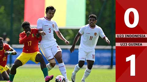 VIDEO bàn thắng U23 Indonesia vs U23 Guinea: 0-1 (Play-off Olympic 2024)