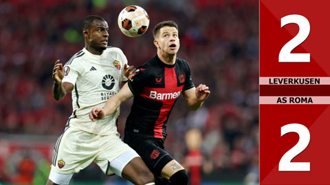 VIDEO bàn thắng Leverkusen vs AS Roma: 2-2 (Bán kết lượt về Europa League 2023/24)