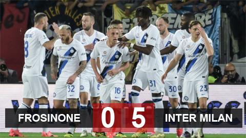 Kết quả Frosinone 0-5 Inter Milan: Tân vương ra oai