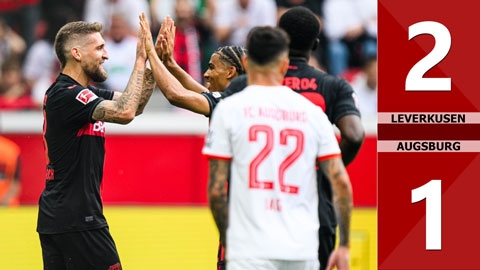 VIDEO bàn thắng Leverkusen vs Augsburg: 2-1 (Vòng 34 Bundesliga 2023/24)