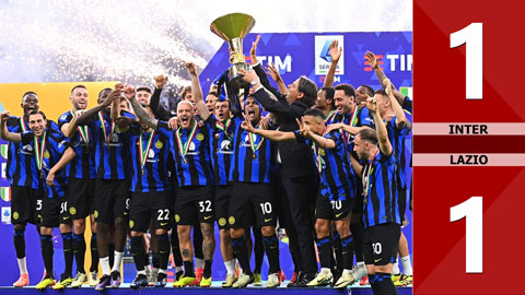 VIDEO bàn thắng Inter vs Lazio: 1-1 (Vòng 37 Serie A 2023/24)