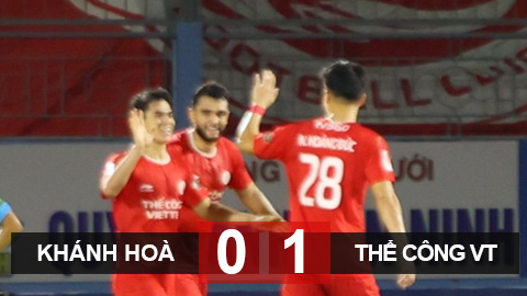 Kết quả Khánh Hòa 0-1 Thể Công VT: Người hùng Văn Khang