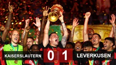 Kết quả Kaiserlautern 0-1 Leverkusen: Leverkusen vô địch Cúp quốc gia Đức