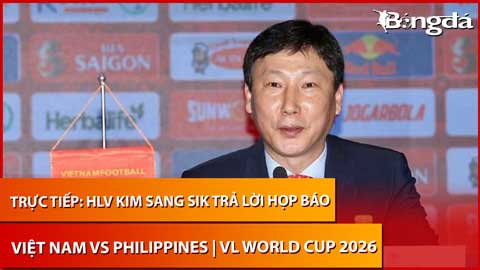 HLV Kim Sang Sik họp báo trước trận Việt Nam vs Philippines