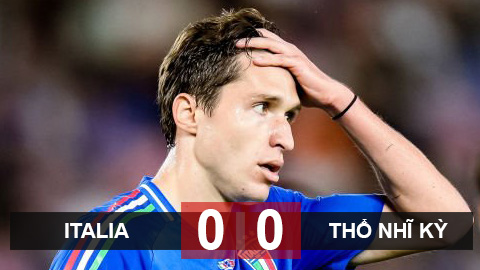 Kết quả Italia 0-0 Thổ Nhĩ Kỳ: Bất phân thắng bại, đôi bên cùng lo âu