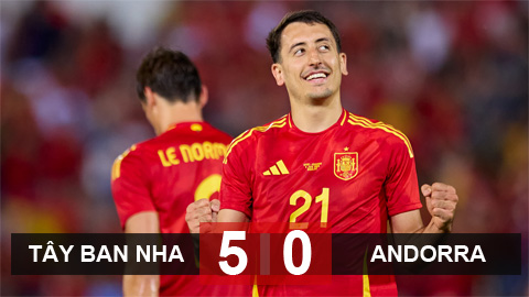 Kết quả Tây Ban Nha 5-0 Andorra: Hat-trick của siêu dự bị