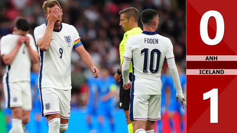 VIDEO bàn thắng Anh vs Iceland: 0-1 (Giao hữu quốc tế 2024)