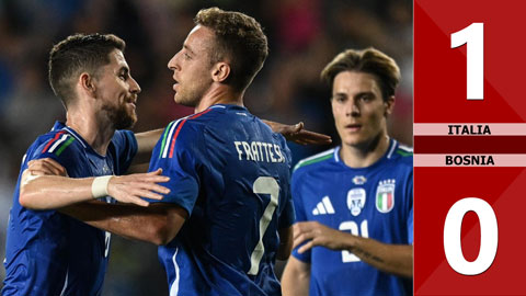 VIDEO bàn thắng Italia vs Bosnia: 1-0 (Giao hữu quốc tế 2024)