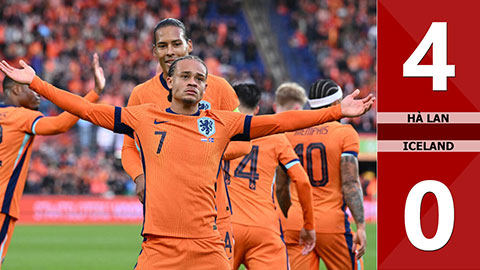 VIDEO bàn thắng Hà Lan vs Iceland: 4-0 (Giao hữu quốc tế 2024)