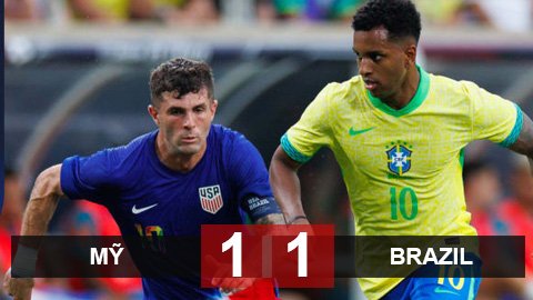 Kết quả Mỹ 1-1 Brazil: Brazil hòa nhạt nhòa