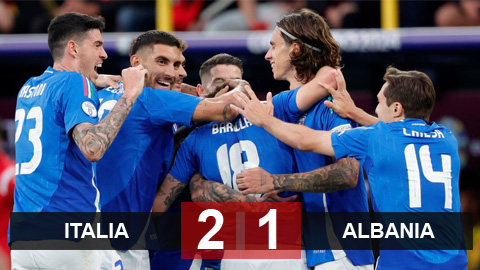 Kết quả Italia 2-1 Albania: ĐKVĐ Italia ngược dòng giành 3 điểm