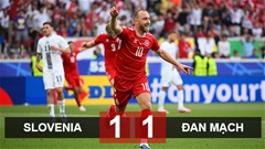 Kết quả Slovenia 1-1 Đan Mạch: 