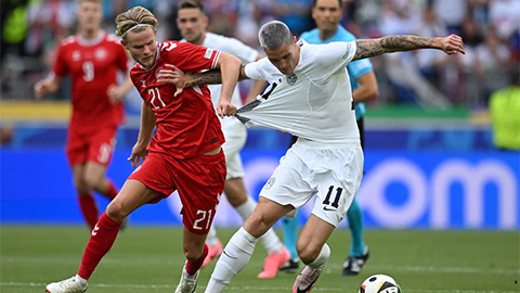 Trực tiếp Slovenia 0-1 Đan Mạch: Hojlund bỏ lỡ cơ hội ở cự ly 1 mét