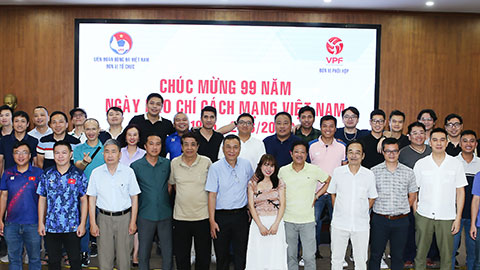 VFF và VPF gặp gỡ, chúc mừng phóng viên thể thao phía Bắc ngày báo chí Cách mạng Việt Nam 21/6