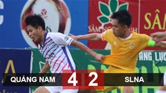 Kết quả Quảng Nam 4-2 SLNA: Chủ nhà trụ hạng