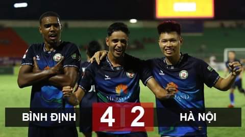 Kết quả Bình Định 4-2 Hà Nội: Bình Định đua vô địch với Nam Định, Hà Nội bỏ cuộc 