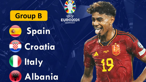 Cục diện bảng B EURO 2024: Italia có thể theo chân Tây Ban Nha?