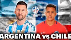 Đội hình dự kiến Chile vs Argentina, 08h00 ngày 26/6
