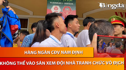 Hàng ngàn CĐV Nam Định không thể vào sân xem đội nhà tranh chức vô địch