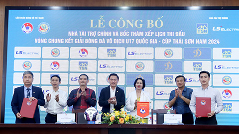 VCK giải vô địch U17 Quốc gia-Cúp Thái Sơn Nam 2024 chuẩn bị khởi tranh