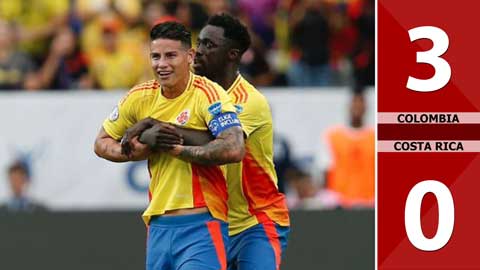 VIDEO bàn thắng Colombia vs Costa Rica: 3-0 (Copa America 2024)
