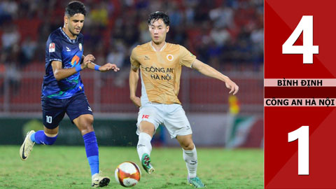 VIDEO bàn thắng Bình Định vs Công an Hà Nội: 4-1 (V.League 2023/24)