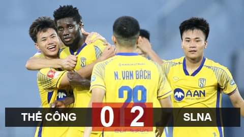 Kết quả Thể Công Viettel 0-2 Sông Lam Nghệ An: Trụ hạng ngoạn mục