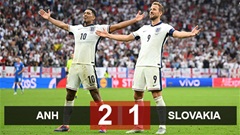 Kết quả Anh 2-1 Slovakia: Tam sư hút chết vào tứ kết
