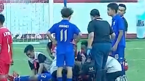 Cầu thủ Thái Lan nhập viện khẩn cấp sau khi bàn vào lưới Việt Nam