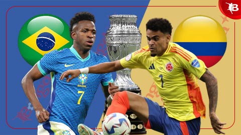 Trực tiếp Brazil vs Colombia, 08h00 ngày 3/7: Vinicius, Rodrygo và Raphinha đá chính