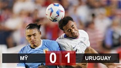 Kết quả Mỹ 0-1 Uruguay: Uruguay tiễn chủ nhà Mỹ rời giải